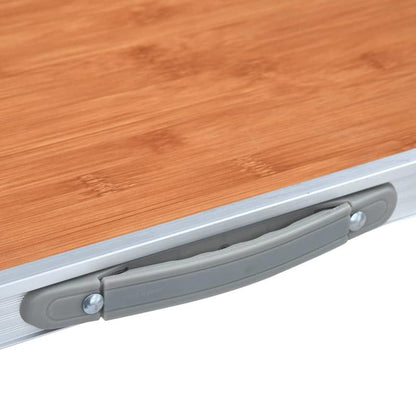 Campingtafel – Inklapbare Tafel – Picknicktafel – Kampeertafel – Lichtgewicht Aluminium – Verstelbare Hoogte – Draagvermogen 50 Kg