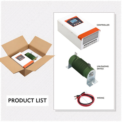 Dubbele MPPT Wind-Zonne-Energie Regelaar – Hybride Laadregelaar – Zonnelader – Windlader – Automatische Spanningregulator – 3000W 24V/48V – LCD Display – Hoog Rendement & Bescherming Tegen Overbelasting
