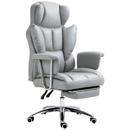 Ergonomische Bureaustoel – Kantoorstoel – Gamingstoel – Desk Chair – Werkstoel – Verstelbare Rugleuning & Hoogte – 360° Draaibaar Met Voetensteun