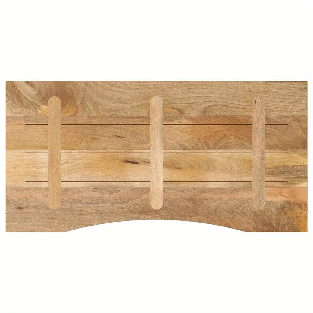 Mango Houten Werkblad – Bureaublad – Tafelblad – Werktafel – Blad – Massief Mango Hout – Met Groef – 119 x 51 x 2,5 cm – Ideaal Voor Badkamerorganisatie