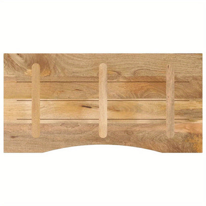 Mango Houten Werkblad – Bureaublad – Tafelblad – Werktafel – Blad – Massief Mango Hout – Met Groef – 119 x 51 x 2,5 cm – Ideaal Voor Badkamerorganisatie