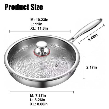 Titanium Koekenpan – Bakpan – Braadpan – Grillpan – Inductiepan – 26 cm – Krasbestendig – Geschikt Voor Alle Warmtebronnen