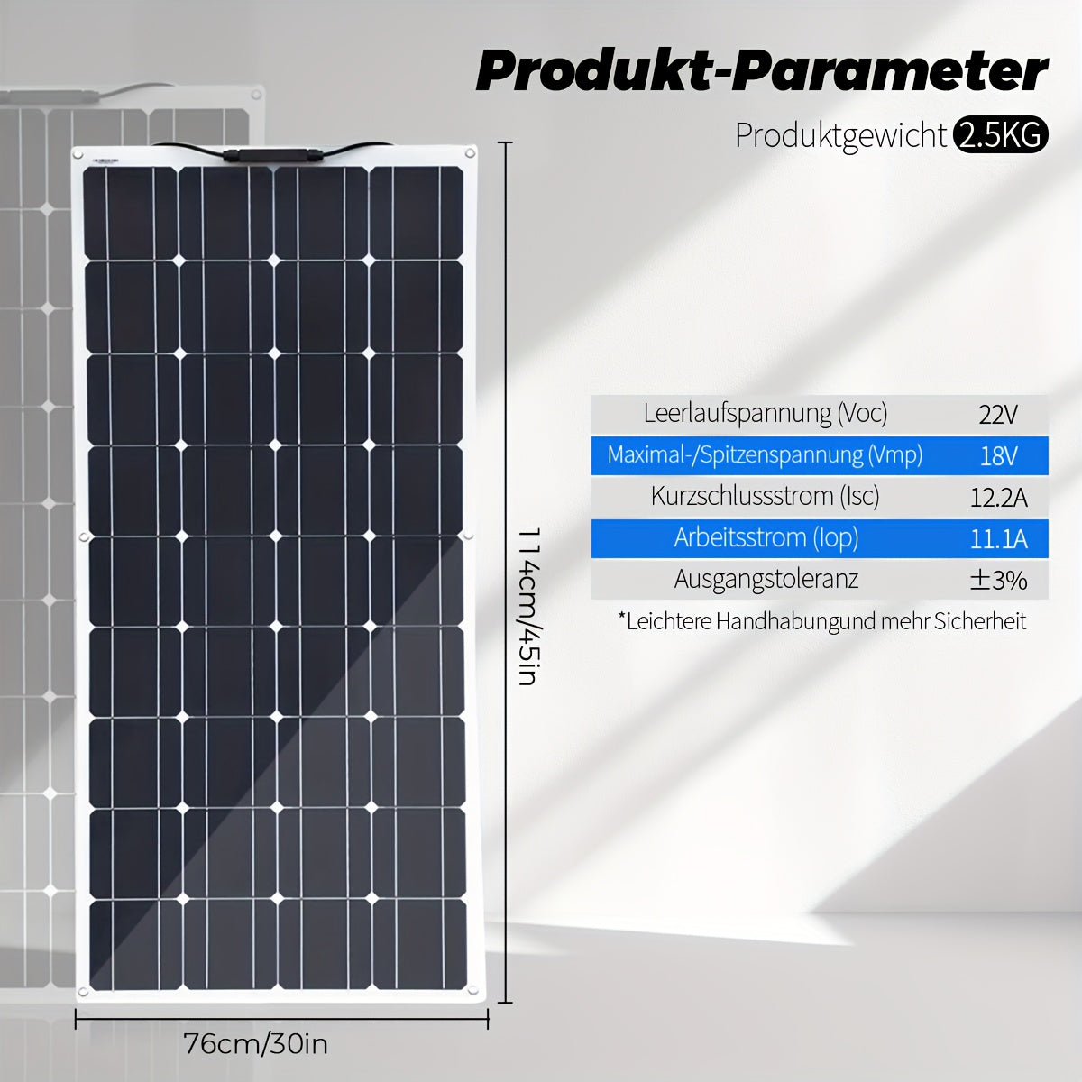 Zonnepaneel 200W – Solar Paneel – Flexibel Panneel – Monokristallijn – Opvouwbaar – Ultralicht Design – 12V Output – Weerbestendig Aluminium Frame