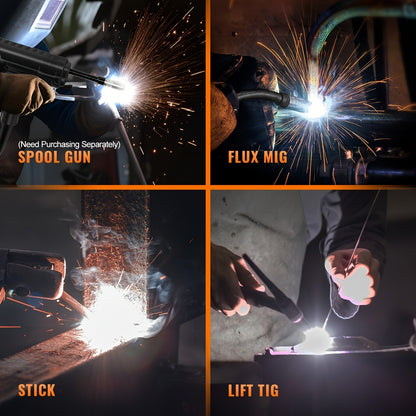 Lasmachine – Laskrachtmachine – Lasapparaat – Elektrisch Lassen – TIG Lasmachine – 220V Netstroom – Europese Standaard Stekker – Oranje