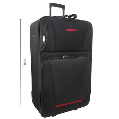 Kofferset – Reiskoffers – Reisbagage – Trolley – Bagage – 5-delig – ABS+PC Hardcase – 360° Spinnerwielen – Zwart