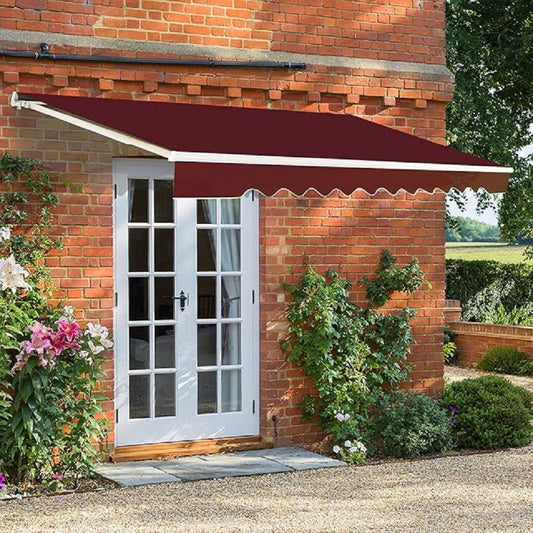 Uitschuifbare Zonwering – Terrasoverkapping – Markies – Zonnescherm – Pergola Zonwering – 3 x 2,5 m – Instelbare Hoek 40°-100° – Handmatige Zwengelbediening