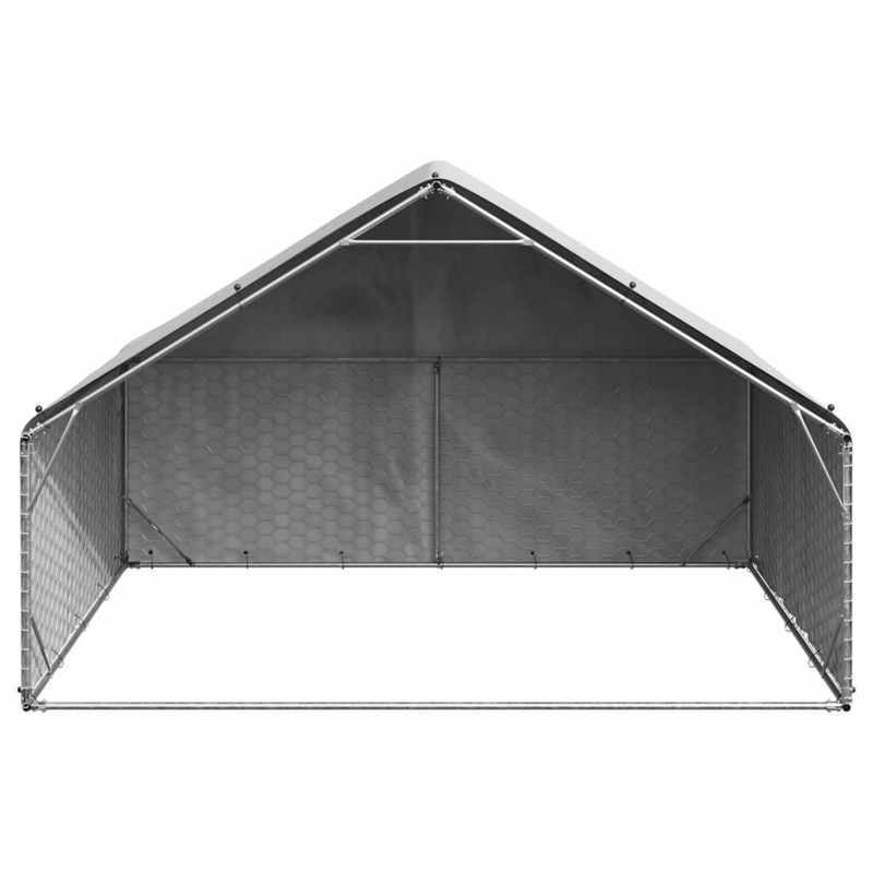 Hondenren – Buitenkennel – Hondenhok – Hondenkooi – Hondenverblijf – Verzinkt Staal – 3x2x1,9 Meter – Robuust en Duurzaam