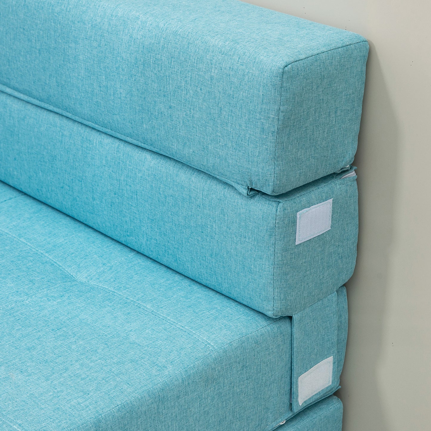 Bedstoel – Slaapstoel – Slaapbank – Fauteuil – Zitstoel – 2-in-1 Opvouwbaar Design – Comfortabele Polyester Bekleding – Draagkracht 100 kg – Donkergrijs