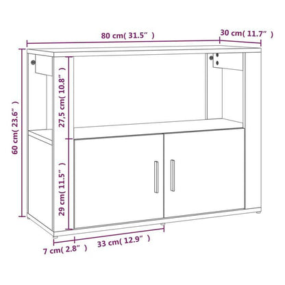 Modern White Sideboard with Glass Display Shelves & Removable Storage Basket - 80x30x60cm, Hardwood Furniture for Living Room, Bedroom, Office - Minimalist Design with Open Shelves & Closed Cabinets, Sideboard Cabinet, Bedroo