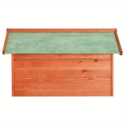 Grasmaaier Garage – Maaier Schuur – Tuinberging – Opbergbox – Houten Bewaarbox – Massief Vurenhout – Compact 72x87x50 cm – Weerbestendig & Duurzaam