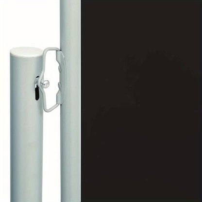 Tuinscherm – Privacyscherm – Balkonscherm – Windscherm – Schaduwdoek – Uitschuifbaar Zijscherm 200x600 cm – Duurzaam Polyester Zwart