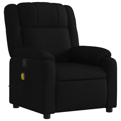 Elektrische Relaxfauteuil – Relaxstoel – Elektrische Loungefauteuil – Massage Fauteuil – Verstelbare Zetel – Zwart – 6 Massagepunten – Elektrische Verstelling Tot 135 Graden