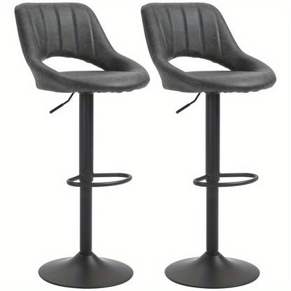 Barkruk – Barstoel – Keukenstoel – Draaibare Stoel – Barkruk Hoogte Verstelbaar – Ergonomisch Foam Zitkussen – Stevig Metalen Frame – Makkelijk Schoon Te Maken