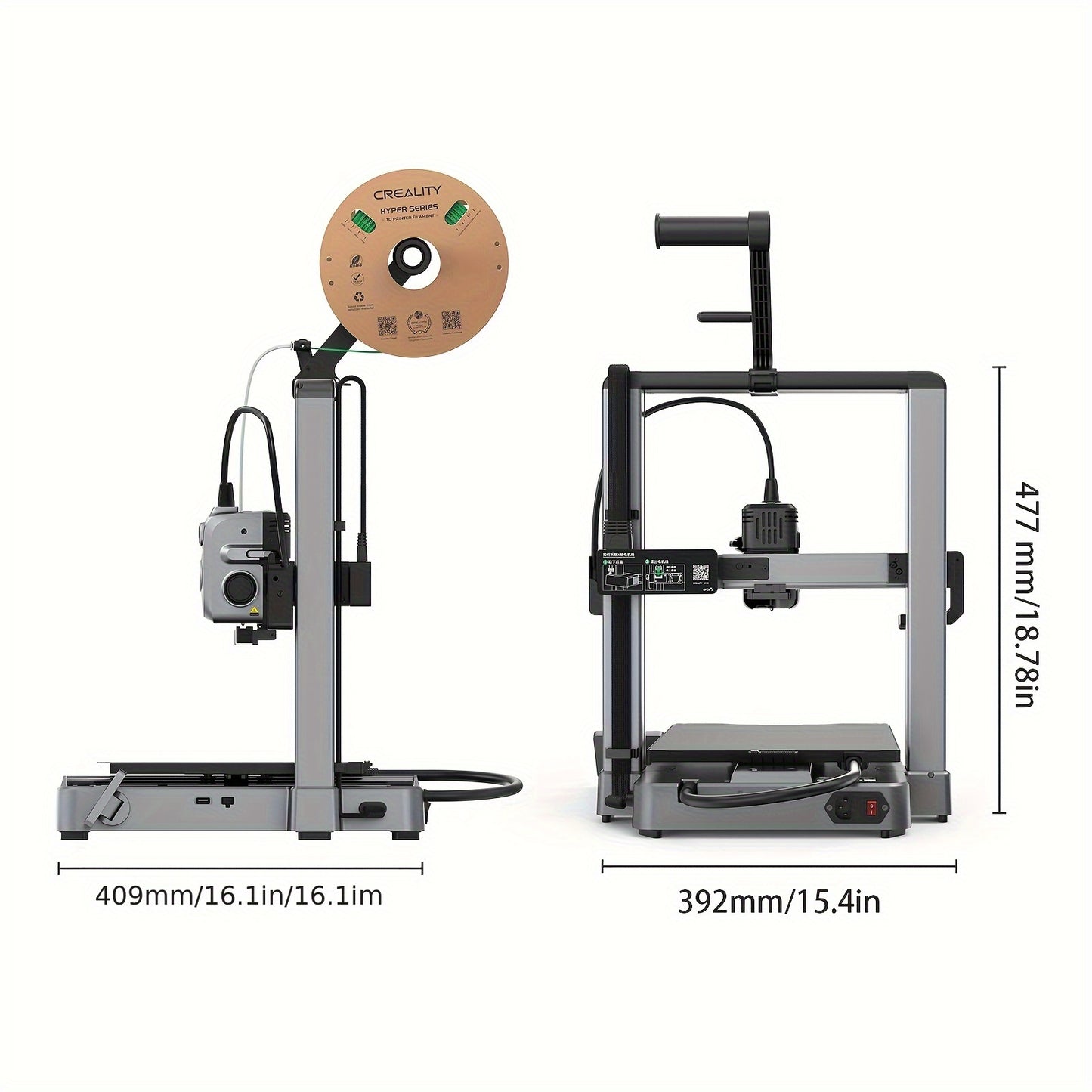 3D-printer – 3D Printer – 3D Printmachine – 3D Afdrukapparaat – Multi-Kleur 3D Printer – 16-Kleuren CFS-systeem – Supersnel 500mm/s Printen – Automatisch Nivelleren & Camera