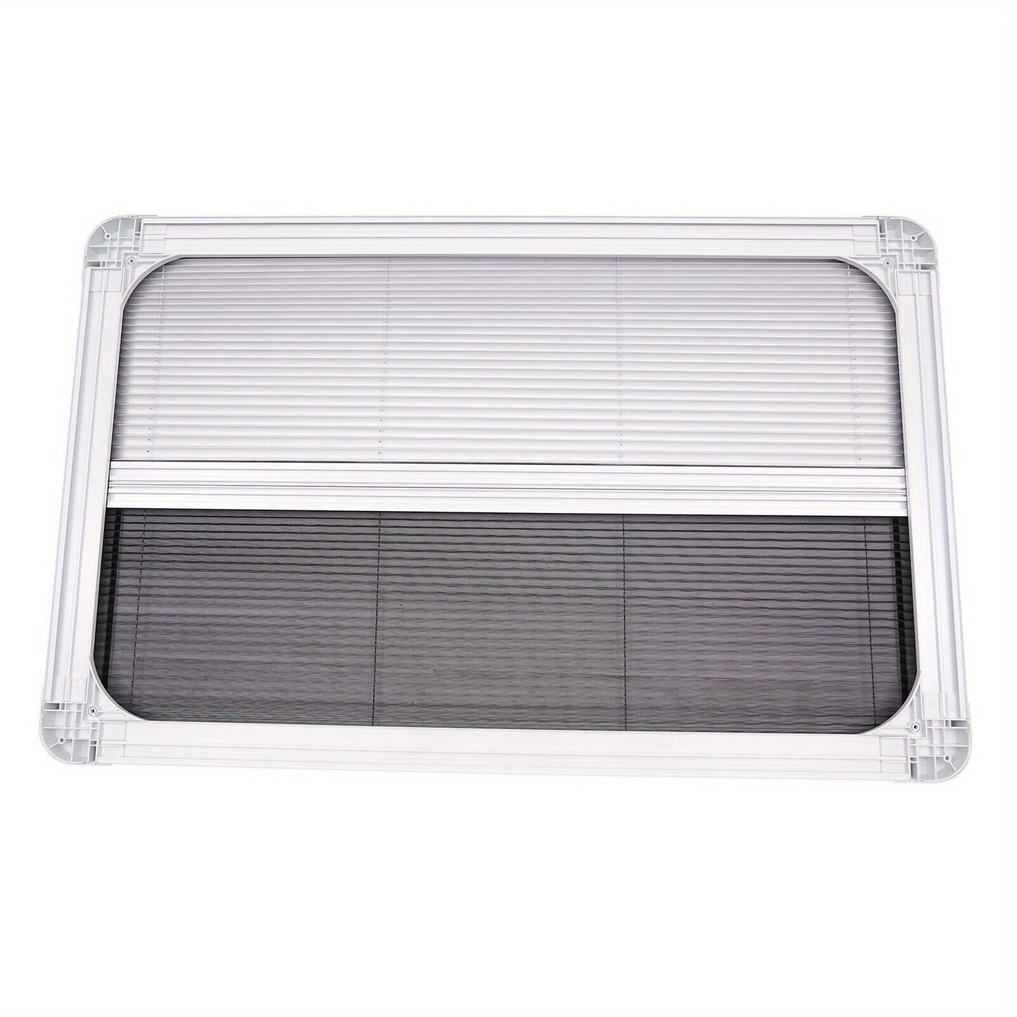 Moderne Caravanraam – Raam Voor Pickup Truck – Trailerraam – Camperraam – Vervangingsraam – Tempered Glas – Aluminium Frame – 65° Ventilatie – Insectenhor – Zwart-Witte Variant