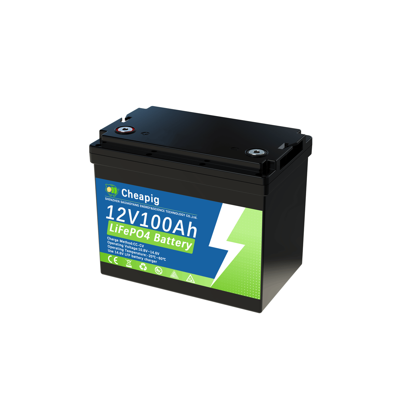 Li-ion Accu – Lithium Accu – LiFePO4 Accu – Lithium Ijzerfosfaat Accu – 12V 100Ah Accu – Hoge Capaciteit 1280Wh – 8000+ Laadcycli & Langdurige Levensduur