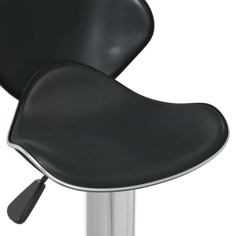 Modern Black Faux Leather Bar Stool with Backrest - Heavy-Duty & Particle Board, Square Footrest, Easy-Clean Counter Height Chair, Bar, Cafe - Assembly Required (No)