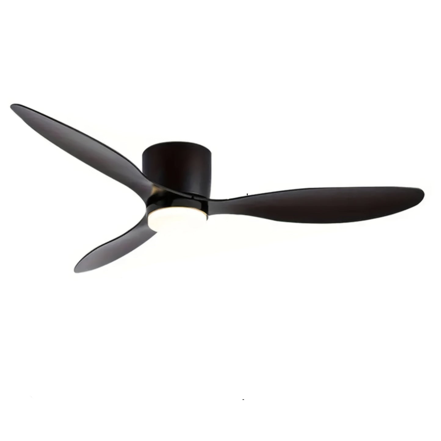 Plafondventilator – Ventilator – Plafondventilator met lamp – Plafondventilator met verlichting – Sfeerverlichting – Zwart – 132 cm diameter – Dimbare LED met 3 kleurtemperaturen – 6 snelheden met afstandsbediening