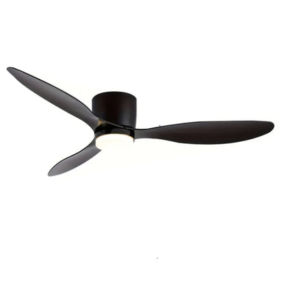 Plafondventilator – Ventilator – Plafondventilator met lamp – Plafondventilator met verlichting – Sfeerverlichting – Zwart – 132 cm diameter – Dimbare LED met 3 kleurtemperaturen – 6 snelheden met afstandsbediening