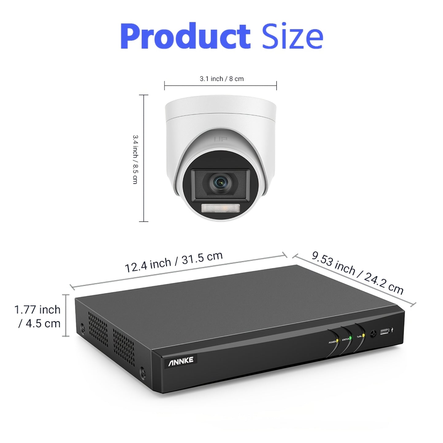 Beveiligingscamera Systeem – Bewakingscamera – CCTV Camera – Camerabewaking – Beveiligingsset – 8K 3K Resolutie – AI Bewegingsdetectie & Dual-Light Nachtzicht