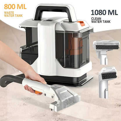 Stofzuiger – Kruimeldief – Tapijtreiniger – Meubelreiniger – Auto Stofzuiger – Compact & Krachtig – 15KPa Zuigkracht & Spray-zuigfunctie