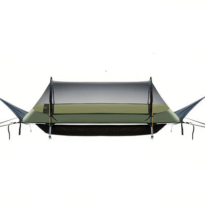 Hangmat – Hangmat Tent – Kampeerhangmat – Backpacking Hangmat – Lichtgewicht – Plat Liggen – Muskietennet – Met Opbergruimte – 200 kg Draagkracht – Duurzaam Nylon