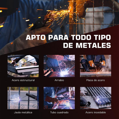 ARCCAPTAIN Heavy-Duty 200A ARC/TIG/MMA Welding Machine with Large LED Display, Synergic Control & IGBT Inverter - Portable Welder with Hot Start, Arc Force & Anti-Stick Function, Overload & Overheat, 220-240V (Global Voltage)