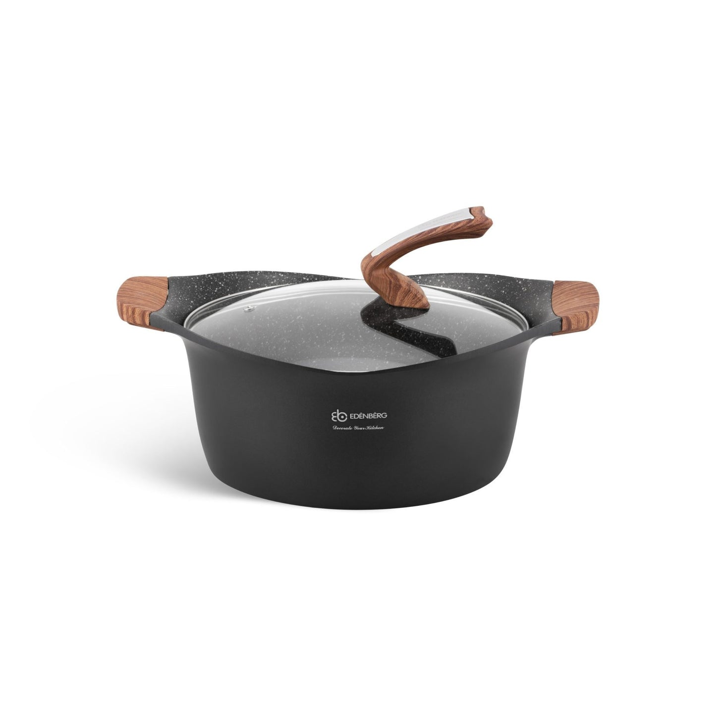 15-Delige Pannenset – Kookpotten – Kookpannen – Inductiepannen – Braadpannen – Inductiegeschikt – Marmeren Non-Stick Coating – Aluminium Met Softgrip Handvatten