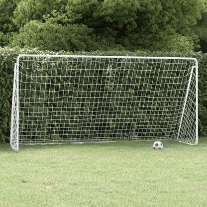 Wit Stalen Voetbaldoel – Voetbalgoal – Football Goal – Soccer Goal – Voetbalnet – 366x122x182 cm – Weerbestendig Staal