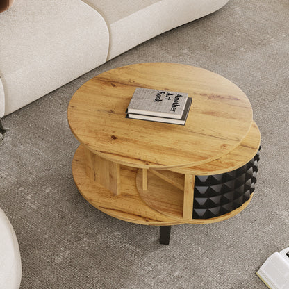 Coffee Table, Swivel Table, Side Table with Concealed Built-in Storage