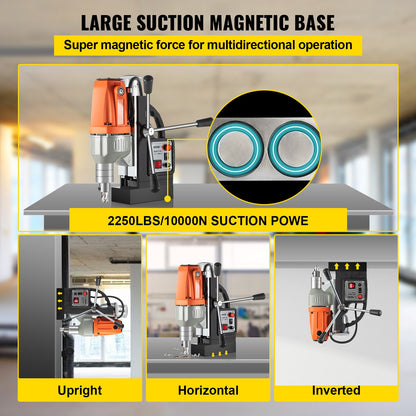 Magnetisch Boormachine – Magneetboormachine – Magneetboor – Elektrische Boormachine – Kolomboormachine – 980W Krachtige Motor – 35 mm Boordiameter
