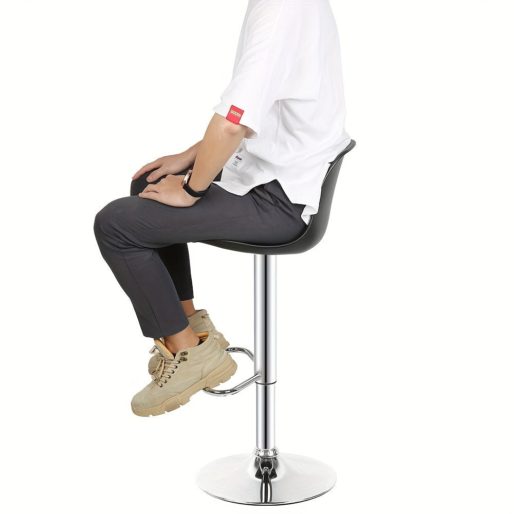 Barkrukken – Barkstoelen – Barstoelen – Keukenstoelen – Barkrukken – Verstelbaar In Hoogte – 360° Draaibaar – Kunstleren Ovalen Zitting – Ergonomische Wing Back Rugleuning