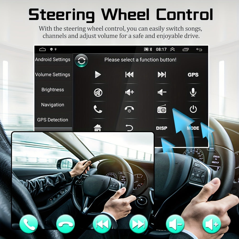 Android Carplayer – Multimedia Systeem – Autoradio – Navigatie Unit – Touchscreen Radio – 9 Inch HD Scherm – Draadloze CarPlay & Achteruitrijcamera – Android 15 Update – 4GB RAM 64GB Opslag