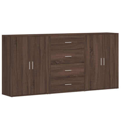 Dressoir – Ladekast – Opbergkast – Woonkamerkast – Kast – Beton Grijs – Robuust Materiaal – Veel Opbergruimte