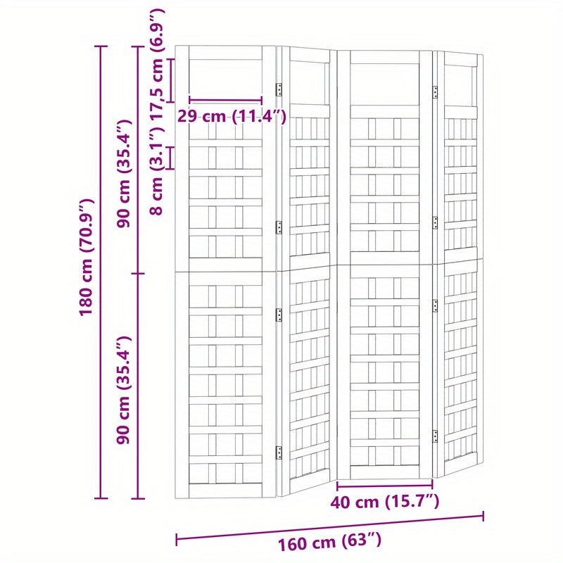 Bamboe Kamerscherm – Kamerscheider – Ruimteverdeler – Scheidingswand – Vouwscherm – Beige – 120x180 cm – Lichtgewicht en Natuurlijk