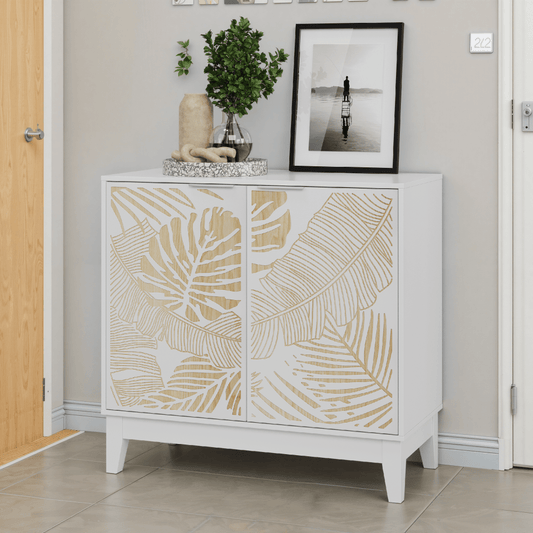 Buffetkastje – Vintage Kast – Dressoir – Opbergkast – Buffetkast – 80 cm Breedte – Verstelbare Planken – Twee Deuren