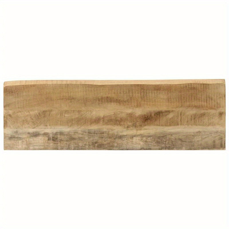 Wall Table with Natural Edge, Measuring 105X33X76 Cm, Made of Solid Mango Wood, Standing Shelf