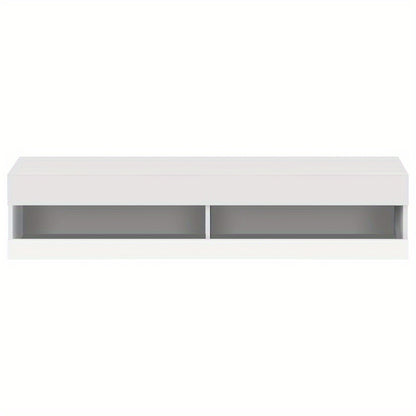 TV Meubel – TV Kast – TV Dressoir – TV Stand – Entertainment Meubel – Modern Wit – Ruime Opbergruimte – Stevige Constructie – 140x40x30,5 cm