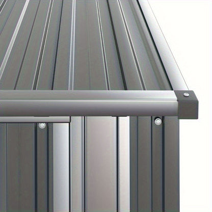 Tuinschuur – Tuinhuisje – Tuinberging – Tuinopslag – Schuur – Grijs – Gegalvaniseerd Staal – 118,5x97x209,5 cm – Stevig en Mobiel