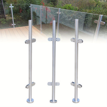 Balustradepaal – Balustradepilaar – Leuningpaal – Balustrademontage – Trapbaluster – RVS 316 Hoogwaardige Kwaliteit – 110 Cm Hoogte, Roestvrijstaal