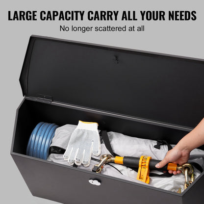 Aanhangerkist – Disselkist – Aanhangerbox – Gereedschapskist – Opbergbox – Carbon Stalen Behuizing – 90x30x30 cm Stevig