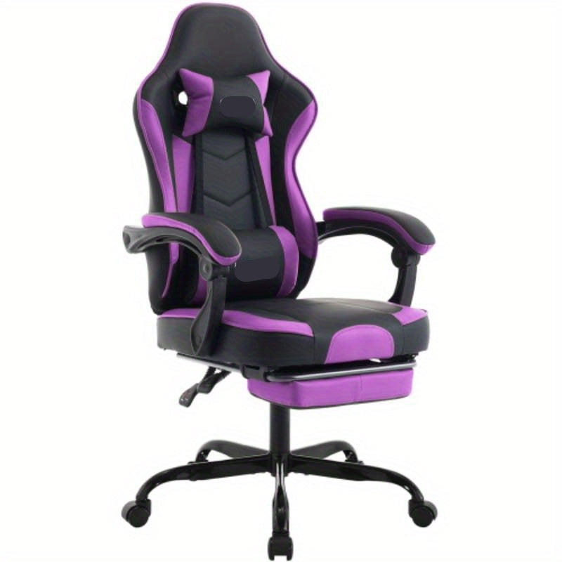 Ergonomische Bureaustoel – Gamingstoel – Kantoorstoel – Zitstoel – Verstelbare Kuitsteun – Lendensteun – Stevige Constructie