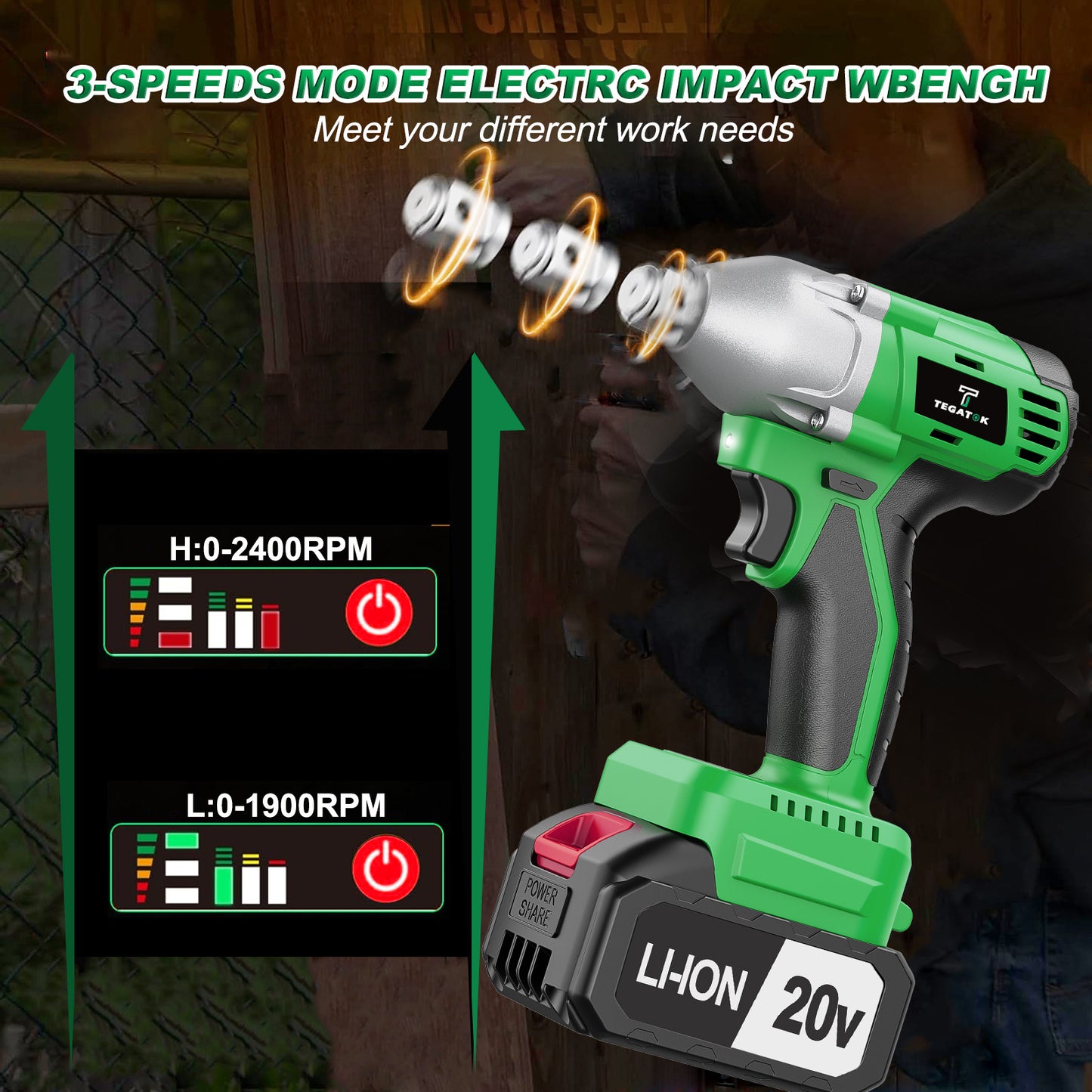 20V Boor- en Slagschroefset – Accuboormachine – Klopboormachine – Schroefmachine – Draadloze Boormachine – 2 Oplaadbare Batterijen – 4000mAh Lithium-ion Accu – Compact en Krachtig