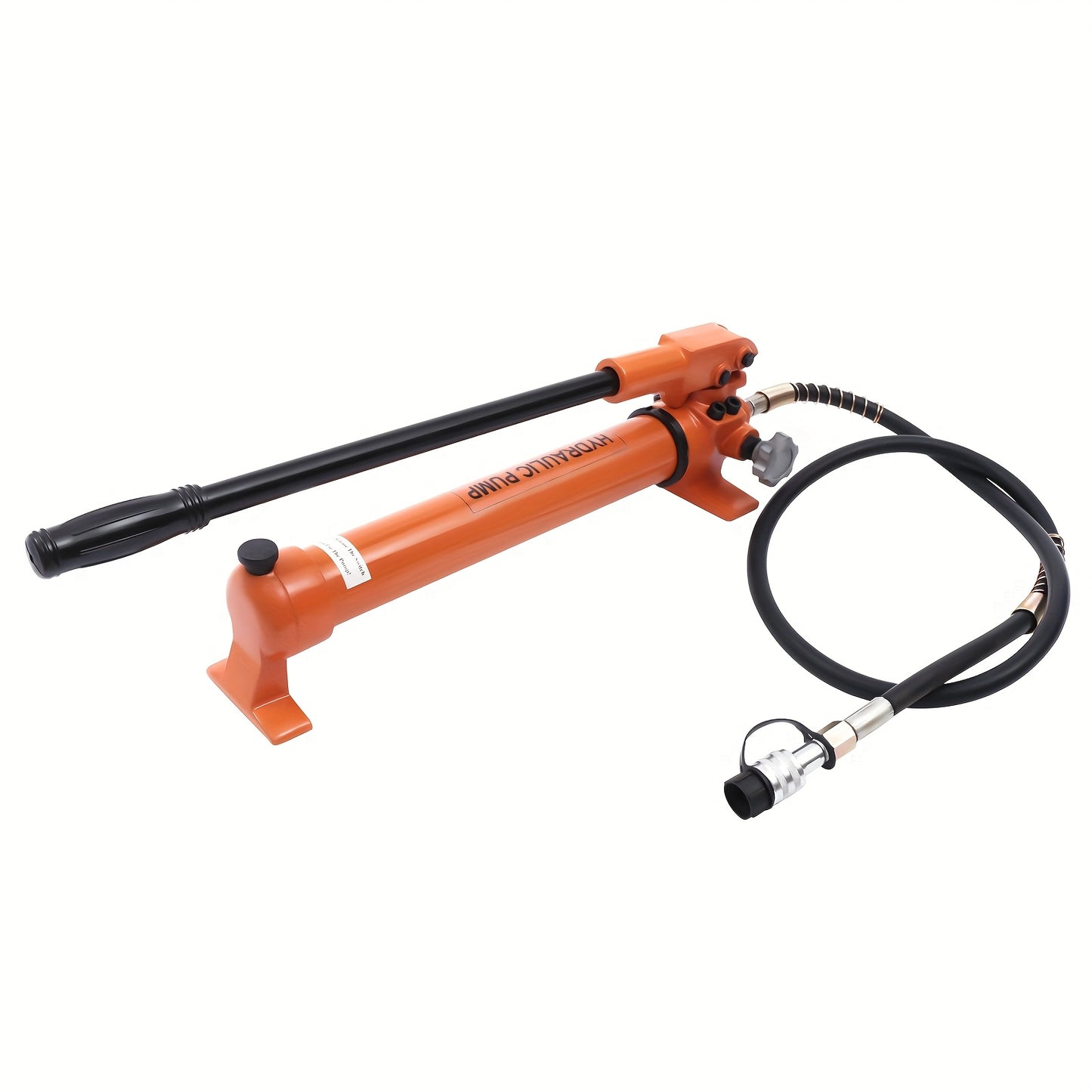 Handmatige Hydraulische Pomp – Hydraulische Handpomp – Drukpomp – Hydraulisch Bedieningspomp – Industriepomp – Oranje Variant – 70 Mpa Krachtige Druk – 200 cm Lange Flexibele Slang