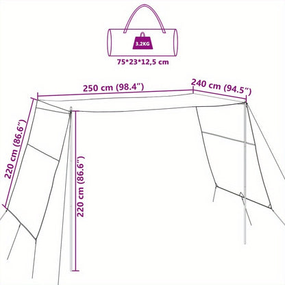 Kampeertent – Pop-up Tent – Koepeltent – Familietent – Lichtgewicht Tent – 302x240x240 cm – Dubbele Laag Waterdicht – Ruim Voor 3-5 Personen