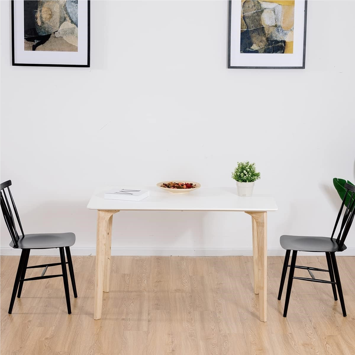 Metalen Eetkamerstoelen – Design Stoelen – Keukenstoelen – Woonkamerstoelen – Industrieel – Set Van 2 – Ergonomische X-Rugleuning – Zwart Gepoedercoat Metalen Frame