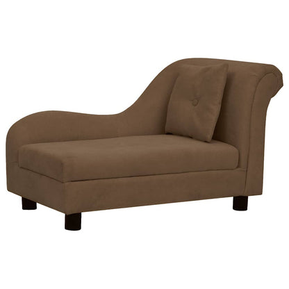 Dierenbank Hond Kat – Huisdierbank – Hondenbed – Kattenmand – Pet Sofa – Stevig Houten Frame – Wasbare Pluche Bekleding – Groot Bruin