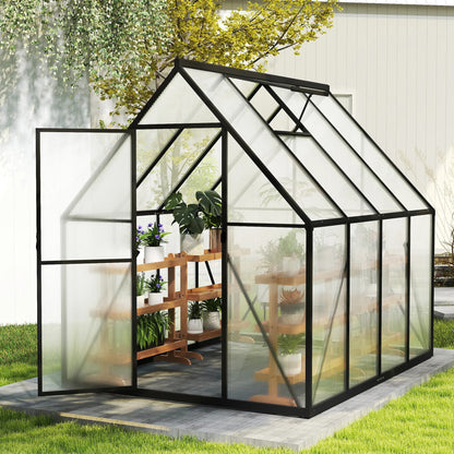 Kasje – Kasje – Tuinhuisje – Broeikas – Kweekkas – Ruim 182,88x243,84 cm – Stevig Frame met Solide Basis