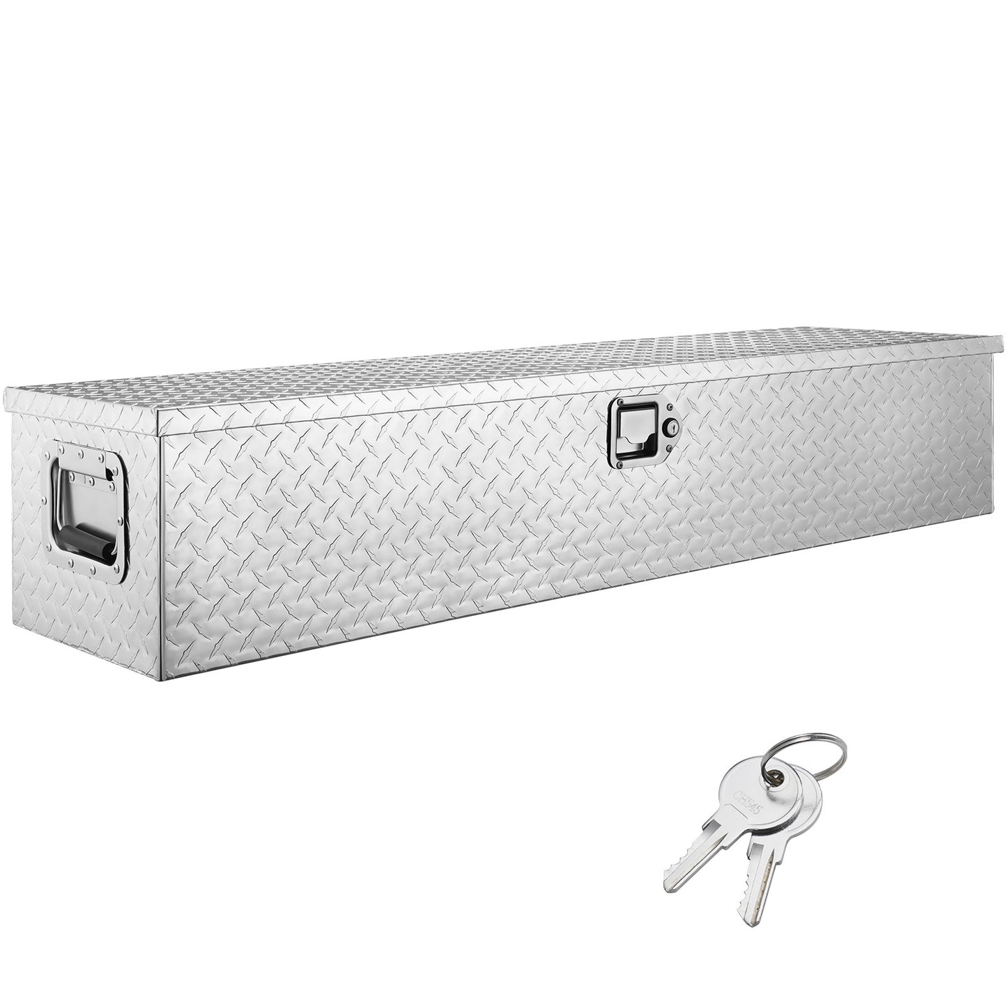 Gereedschapskist – Gereedschapskoffer – Toolbox – Opbergbox – Opbergkist – Aluminium – Waterdicht – Diamantprofiel – Met Slot – 122 x 38 x 38 cm