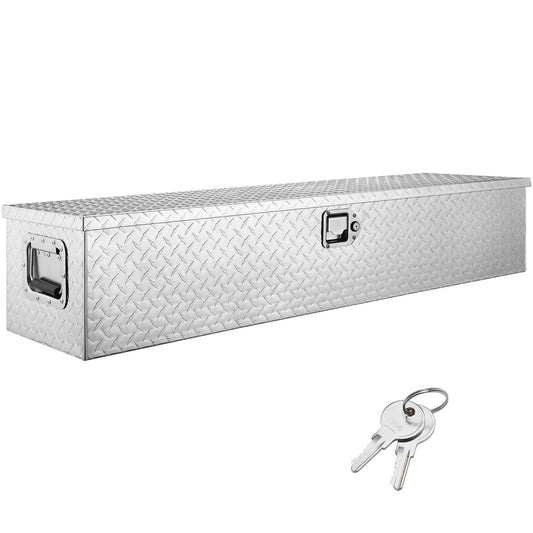 Gereedschapskist – Gereedschapskoffer – Toolbox – Opbergbox – Opbergkist – Aluminium – Waterdicht – Diamantprofiel – Met Slot – 122 x 38 x 38 cm